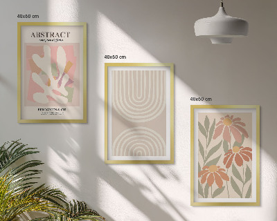 Set tablouri decorative Forme abstracte de plante