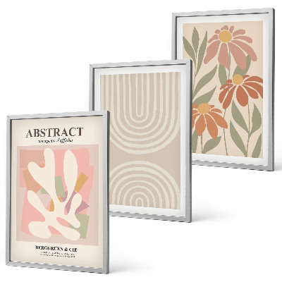 Set tablouri decorative Forme abstracte de plante