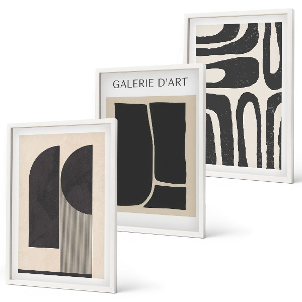 Set tablouri pentru dormitor Postere minimaliste abstracte