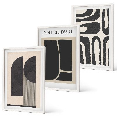 Set tablouri pentru dormitor Postere minimaliste abstracte