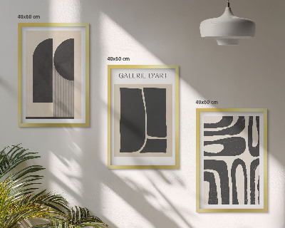 Set tablouri pentru dormitor Postere minimaliste abstracte