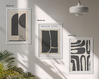 Set tablouri pentru dormitor Postere minimaliste abstracte
