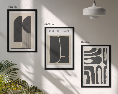 Set tablouri pentru dormitor Postere minimaliste abstracte