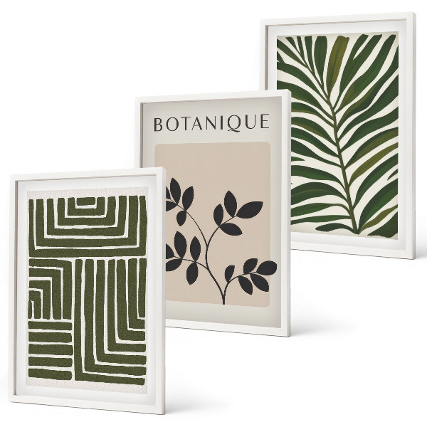 Set tablouri decorative Minimalism boho botanic