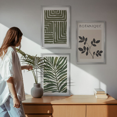 Set tablouri decorative Minimalism boho botanic