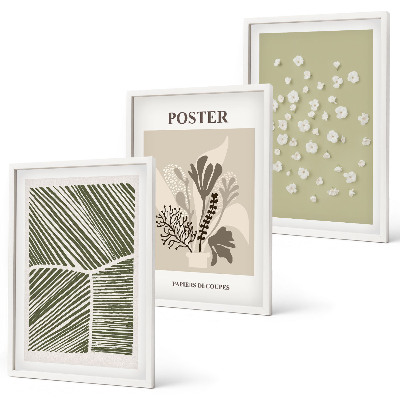 Set tablouri pentru dormitor Motive vegetale subtile