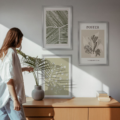 Set tablouri pentru dormitor Motive vegetale subtile