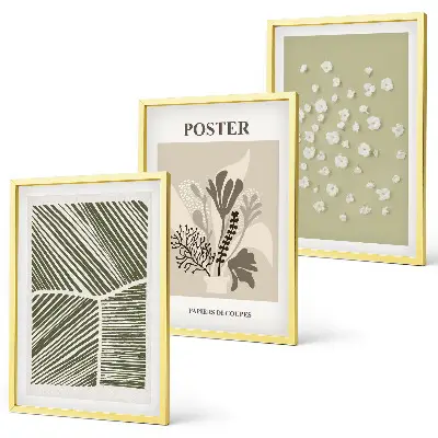 Set de tablouri pentru dormitor cu motive vegetale subtile