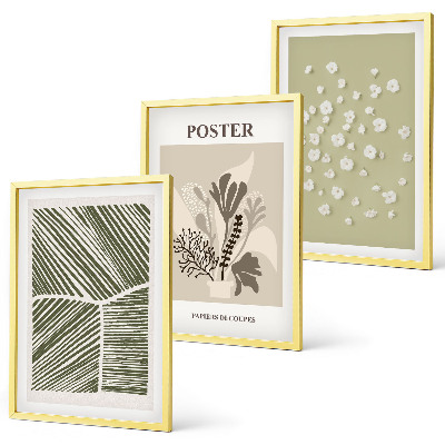 Set tablouri pentru dormitor Motive vegetale subtile