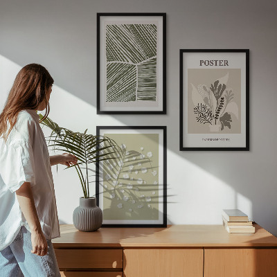 Set tablouri pentru dormitor Motive vegetale subtile