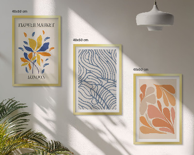 Set tablouri decorative Flori abstracte moderne