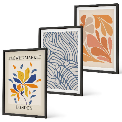 Set tablouri decorative Flori abstracte moderne