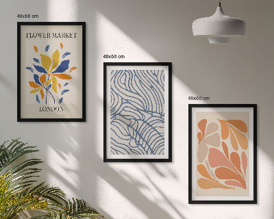 Set tablouri decorative Flori abstracte moderne