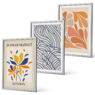 Set tablouri decorative Flori abstracte moderne