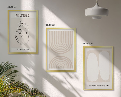 Set tablouri pentru dormitor Linii minimaliste elegante