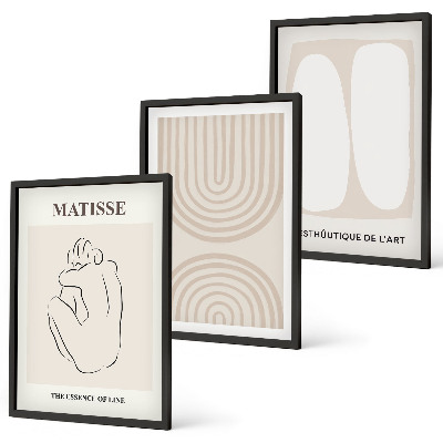 Set tablouri pentru dormitor Linii minimaliste elegante