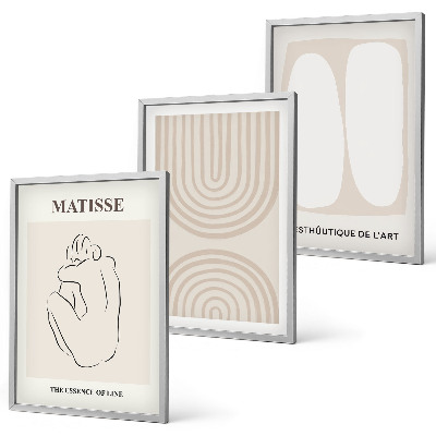 Set tablouri pentru dormitor Linii minimaliste elegante