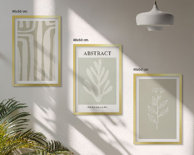Set tablouri pentru dormitor Modele abstracte de plante