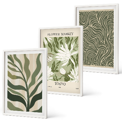 Set tablouri decorative Decorațiuni boho cu modele de plante