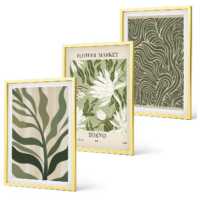 Set tablouri decorative Decorațiuni boho cu modele de plante