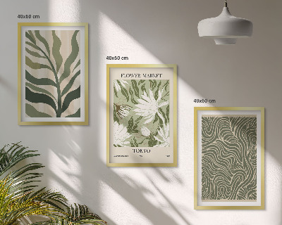 Set tablouri decorative Decorațiuni boho cu modele de plante