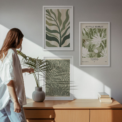 Set tablouri decorative Decorațiuni boho cu modele de plante