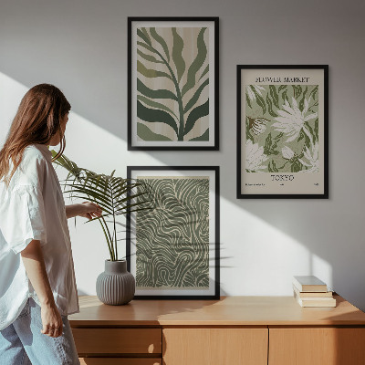 Set tablouri decorative Decorațiuni boho cu modele de plante