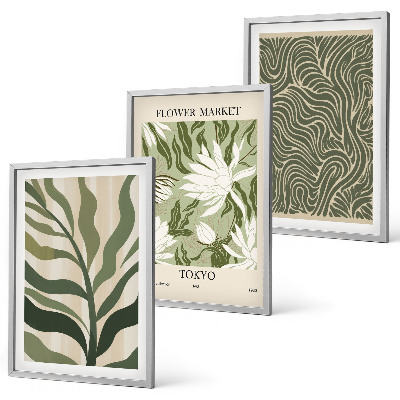 Set tablouri decorative Decorațiuni boho cu modele de plante