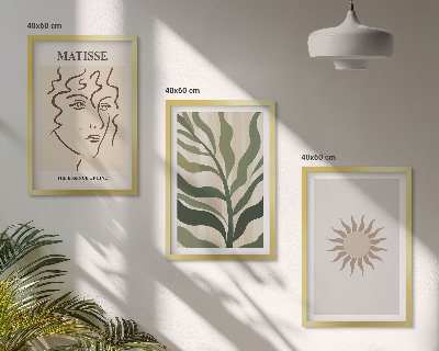 Set tablouri pentru dormitor Modele abstracte de plante