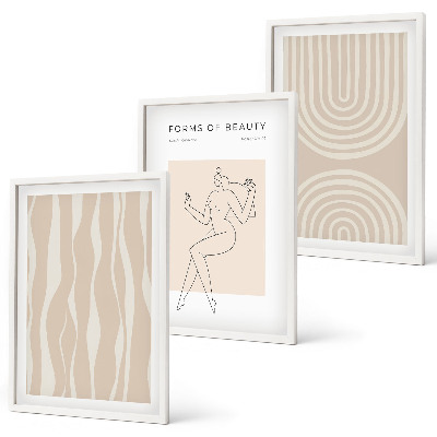 Set tablouri pentru dormitor Decorațiuni boho abstracte