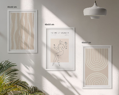 Set tablouri pentru dormitor Decorațiuni boho abstracte