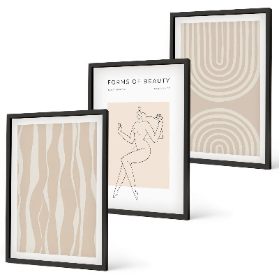 Set tablouri pentru dormitor Decorațiuni boho abstracte