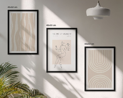 Set tablouri pentru dormitor Decorațiuni boho abstracte