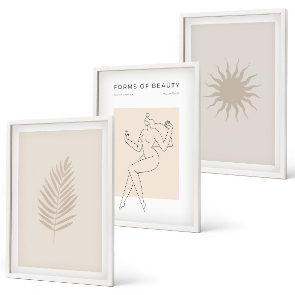 Set tablouri decorative O colecție de forme minimaliste