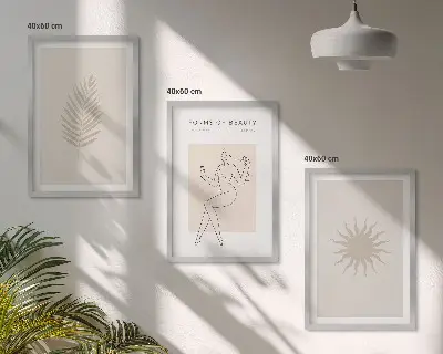 Set de tablouri decorative cu forme minimaliste
