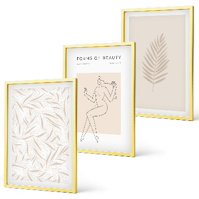 Set tablouri pentru dormitor Motive botanice minimaliste