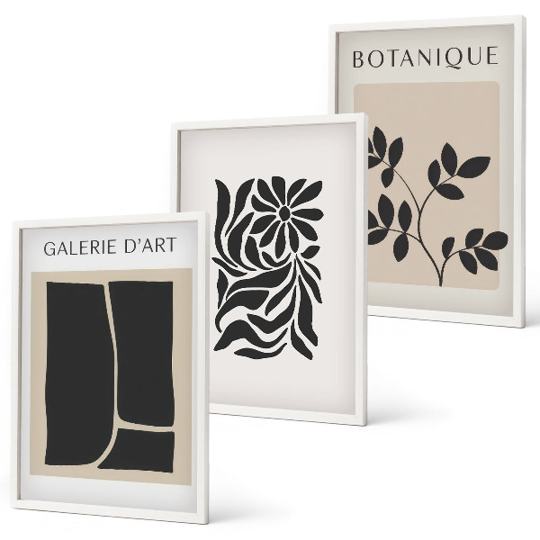 Set tablouri pentru dormitor Modele abstracte de plante