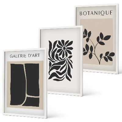 Set tablouri pentru dormitor Modele abstracte de plante