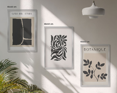 Set tablouri pentru dormitor Modele abstracte de plante