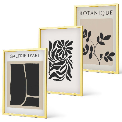 Set tablouri pentru dormitor Modele abstracte de plante