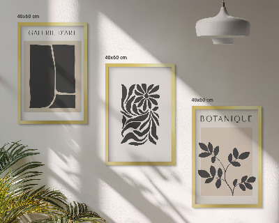 Set tablouri pentru dormitor Modele abstracte de plante