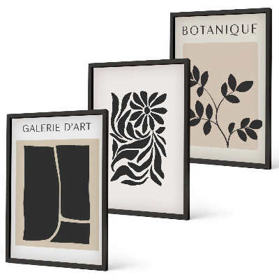 Set tablouri pentru dormitor Modele abstracte de plante