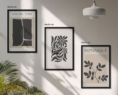 Set tablouri pentru dormitor Modele abstracte de plante