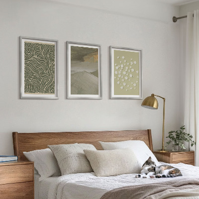 Set tablouri pentru dormitor Modele ondulate florale abstracte