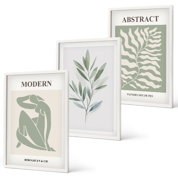 Set tablouri pentru dormitor Design boho în acuarelă Matisse
