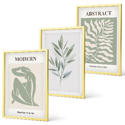 Set tablouri pentru dormitor Design boho în acuarelă Matisse