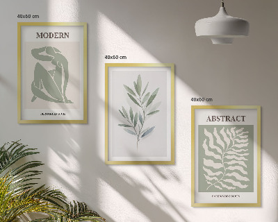 Set tablouri pentru dormitor Design boho în acuarelă Matisse