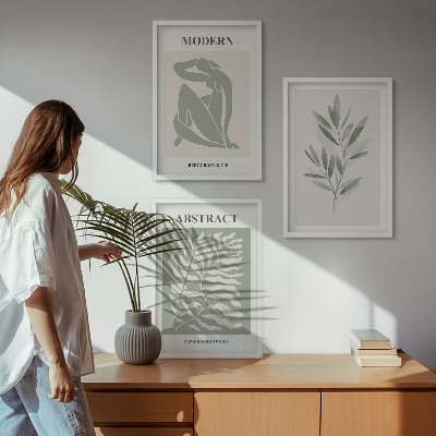 Set tablouri pentru dormitor Design boho în acuarelă Matisse