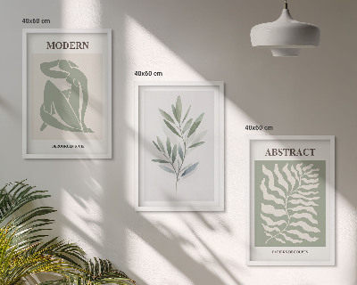 Set tablouri pentru dormitor Design boho în acuarelă Matisse