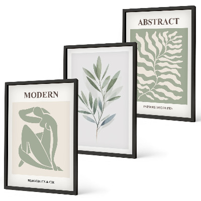 Set tablouri pentru dormitor Design boho în acuarelă Matisse